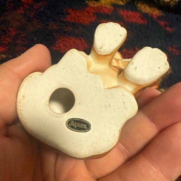 Vintage dog trinket dachshund Japan figure Christmas holiday figurine - EUC - Picture 4 of 7